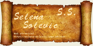 Selena Šolević vizit kartica